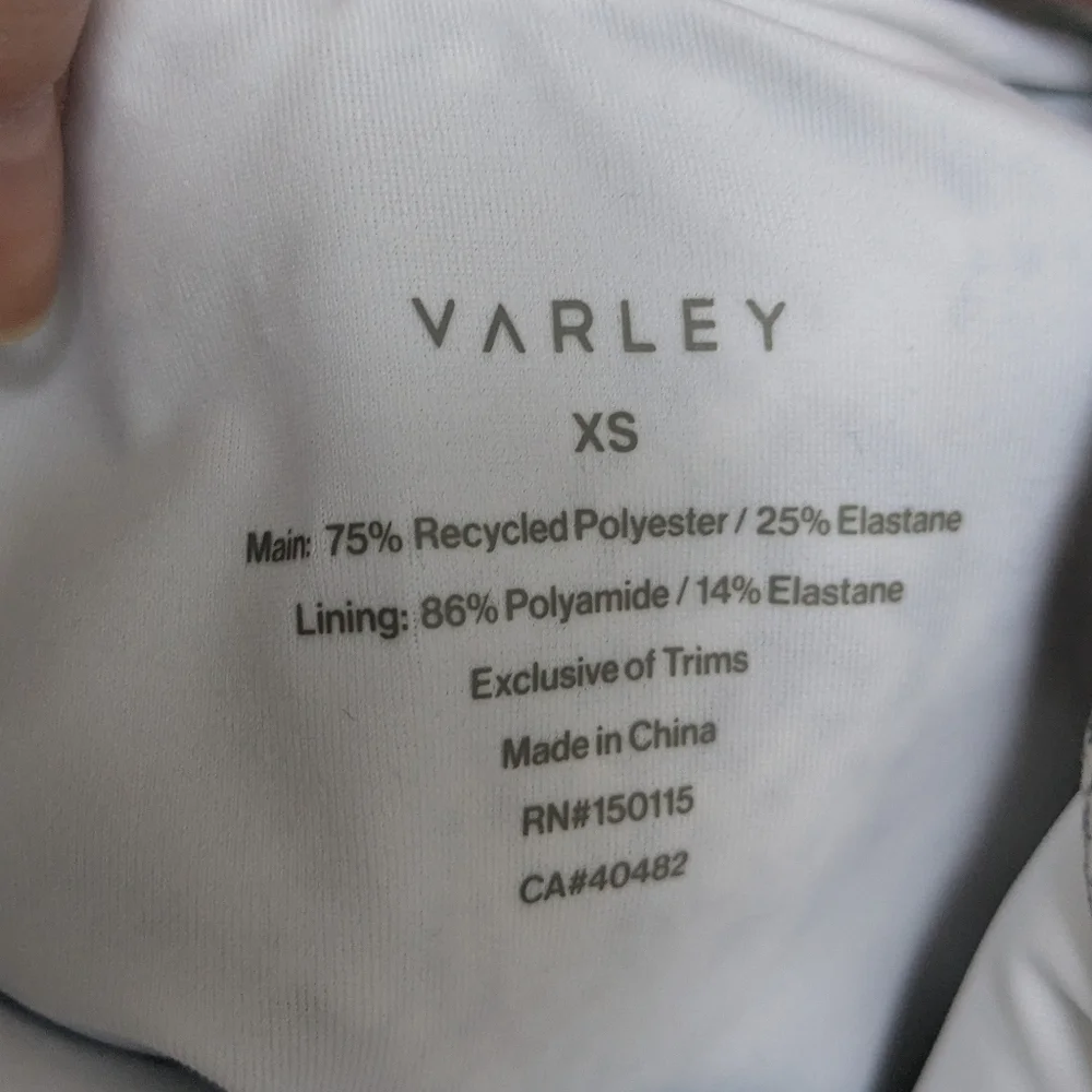 NWT Varley Let's Move Valerie Snake Skin Neutral Sports Bra Size XS